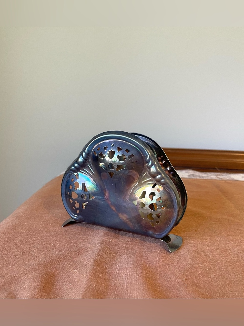 Vintage E.P. Brass Napkin Holder